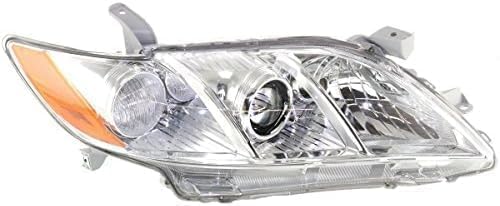 Passenger Side Headlight, without Bulb, Halogen, Base/CE/LE/XLE Models, USA Built Vehicle For 2007-2009 Toyota Camry USA Built