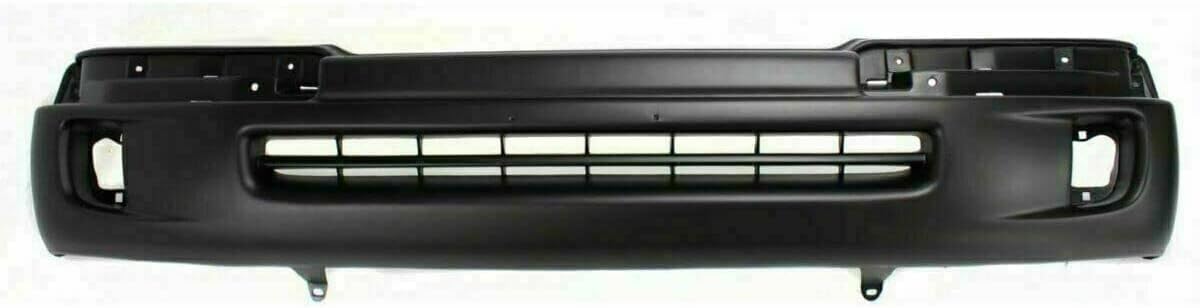 4-Piece Front Bumper Kit: Textured Bumper, Chrome Trims, Reinforcement, Brackets & Signal Lights (Left & Right) for 1998-2000 Toyota Tacoma