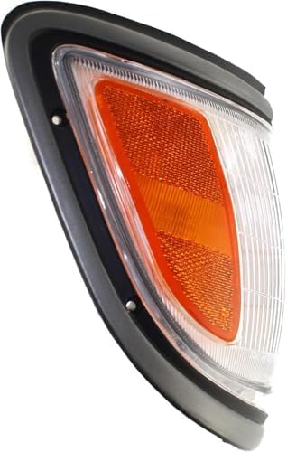Set of 2 Front Corner Light Assembly with Primed Trim Right Passenger & Left Driver Side for 1995-1996 Toyota Tacoma