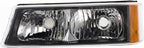 7-Piece Front Grille Kit: Grille with Chrome Center Bar, Headlights, Signal Lights & Brackets (Left & Right) for 2003-2006 Chevrolet Silverado 1500, 2003-2006 Avalanche 1500 & More
