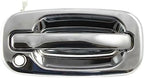 Set of 2 Front Exterior Door Handle Chrome with Keyhole Left Driver & Right Passenger Side for 1999-2006 GMC Sierra 1500, 2002-2006 Chevrolet Avalanche 1500 & More