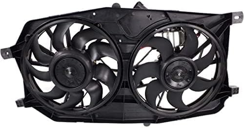 Front Radiator & A/C Condenser Fan Shroud Assembly, Base Model, 6 Cyl., 3.8L Engine for 2005-2007 Ford Five Hundred, 2005-2007 Freestyle & More