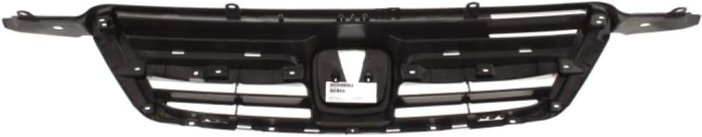 WEST DEKLE Automotive Front Grille Textured Gray Shell And Insert Direct Replacement Compatible With 2002-2004 Honda CR-V HO1200159 71121S9A003