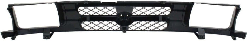 Front Grille Painted Dark Gray Shell and Insert Plastic for 2000-2001 Nissan Xterra