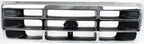 17-Piece Front Bumper Kit: Chrome Bumper, Moldings, Grille, Lower Valance, Brackets & Headlight Kit (Left & Right) for 1993-1997 Ford F-350, 1992-1996 F-150 & More