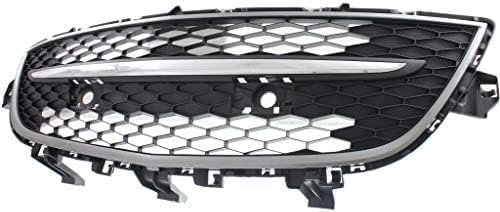 Front Bumper Lower Grille Primed with Chrome Trim Plastic for 2010-2012 Mazda CX-9