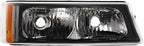 7-Piece Front Grille Kit: Grille with Chrome Center Bar, Headlights, Signal Lights & Brackets (Left & Right) for 2003-2006 Chevrolet Silverado 1500, 2003-2006 Avalanche 1500 & More