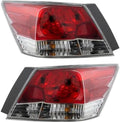 Set of 2 Tail Light Assembly Plastic Left Driver & Right Passenger Side for 2008-2012 Honda Accord