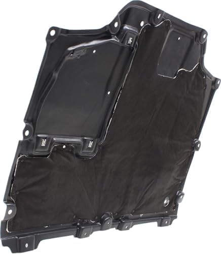 WEST DEKLE Automotive Front Center Engine Splash Shield Under Cover | Direct Replacement Compatible with 2016-2018 Toyota Prius | TO1228224 5141047020-PFM | Plastic Engine Undertray Protection Panel