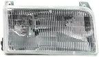 9-Piece Front Grille Kit: Chrome Grille Shell & Plastic Insert, Bezels, Head Lamp & Signal & Corner Light (Left & Right) for 1992-1997 Ford F-250, 1992-1996 Bronco & More