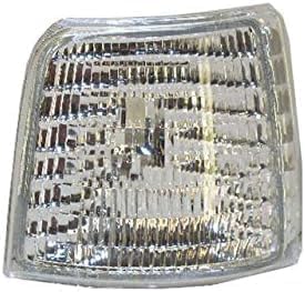 10-Piece Front Grille Kit: Grille Shell with Gray Insert+ Bezel Chrome, Header Panel, Headlight & Signal & Corner Lamp (Left & Right) for 1992-1997 Ford F-150, 1992-1996 Bronco & More