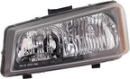 7-Piece Front Grille Kit: Grille with Chrome Center Bar, Headlights, Signal Lights & Brackets (Left & Right) for 2003-2006 Chevrolet Silverado 1500, 2003-2006 Avalanche 1500 & More