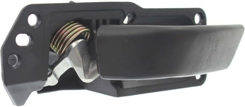 Front Interior Door Handle Textured Left Driver Side, with Door Lock Button for 2008-2014 GMC Sierra 1500, 2008-2014 Sierra 2500 HD & More
