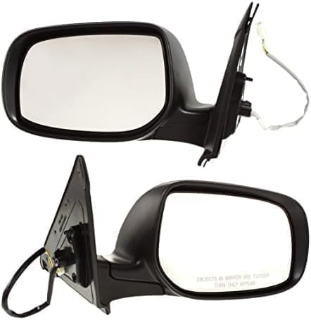 Driver Side Mirror, Power Adjust, Manual Folding, Non-Heated, Paintable, No Signal Light, No Memory, No Puddle Light, No Auto-Dimming, No Blind Spot Feature For 2009-2013 Toyota Matrix / 2009-2010 Pontiac Vibe