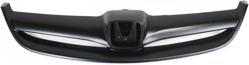2-Piece Front Bumper Cover Kit: Primed Bumper Cover & Painted Black Grille Shell & Insert for 2004-2005 Honda Civic
