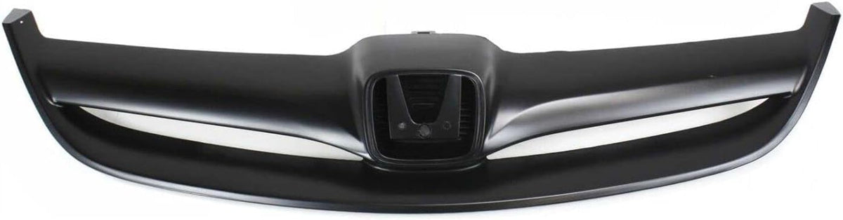 2-Piece Front Bumper Cover Kit: Primed Bumper Cover & Painted Black Grille Shell & Insert for 2004-2005 Honda Civic