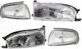 Front Headlights + Corner Lamps Assembly Right Passenger & Left Driver Side for 1992-1994 Toyota Camry
