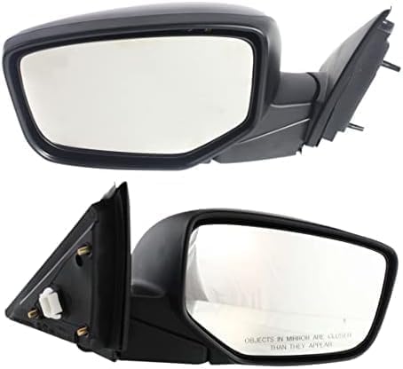 Set of 2 Front Power Mirrors Manual Folding Non-heated Primed Left Driver & Right Passenger Side for 2008-2012 Honda Accord