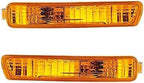 Set of 2 Front Turn Signal Lamps Plastic Left Driver & Right Passenger Side for 1994-1995 Honda Accord