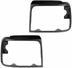 4-Piece Front Grille Kit: Header Panel, Grille & Primed Bezels (Left & Right) for 1992-1997 Ford F-250, 1992-1997 F-350 & More