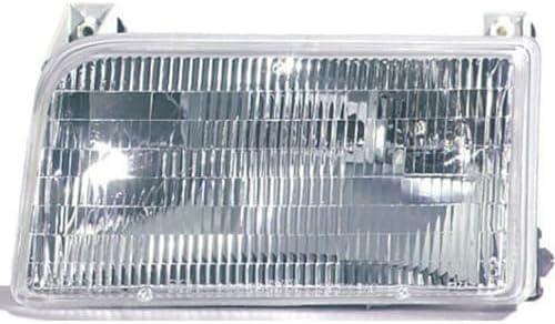 9-Piece Front Grille Kit: Chrome Grille Shell & Plastic Insert, Bezels, Head Lamp & Signal & Corner Light (Left & Right) for 1992-1997 Ford F-250, 1992-1996 Bronco & More