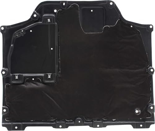 WEST DEKLE Automotive Front Center Engine Splash Shield Under Cover | Direct Replacement Compatible with 2016-2018 Toyota Prius | TO1228224 5141047020-PFM | Plastic Engine Undertray Protection Panel