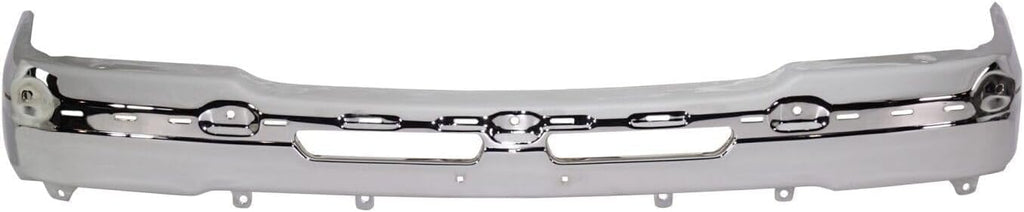 14-Piece Front Bumper Kit: Bumper Assembly & Chrome Kit for 2003-2007 Chevrolet Silverado 1500, 2002-2006 Avalanche 1500 & More