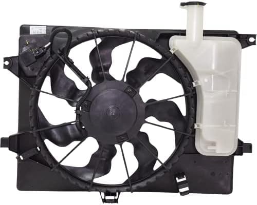 Front A/C Condenser Cooling Fan Assembly for 2011-2015 Hyundai Elantra, 2014 Kia Forte & More