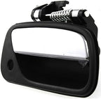 Front Exterior Door Handle Textured with Chrome Lever and Key Hole Plastic Right Passenger Side, with Key Hole for 1993-1998 Toyota T100