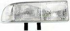 5-Piece Front Grille Kit: Primed Grille with Chrome Center Bar, Signal Lamp & Head Lights (Left & Right) for 1998-2004 Chevrolet S10 & 1998-2004 Blazer