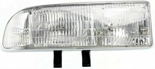 5-Piece Front Grille Kit: Primed Grille with Chrome Center Bar, Signal Lamp & Head Lights (Left & Right) for 1998-2004 Chevrolet S10 & 1998-2004 Blazer