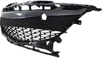 Front Bumper Grille Gray Plastic for 2010-2011 Mazda 3