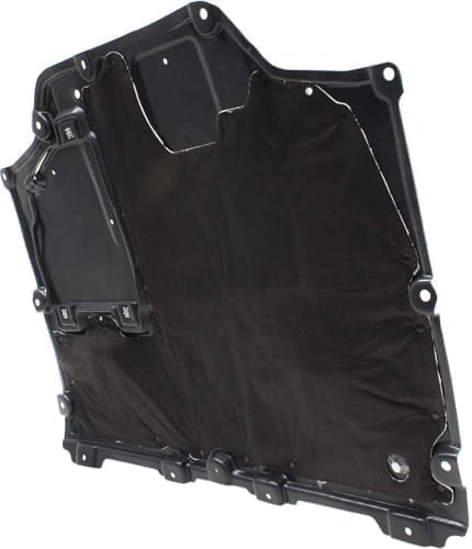 WEST DEKLE Automotive Front Center Engine Splash Shield Under Cover | Direct Replacement Compatible with 2016-2018 Toyota Prius | TO1228224 5141047020-PFM | Plastic Engine Undertray Protection Panel