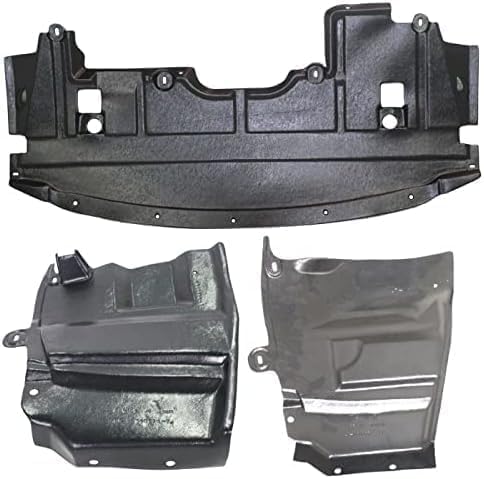 Set of 3 Front Engine Splash Shield Under Cover for 2007-2009 Nissan Altima