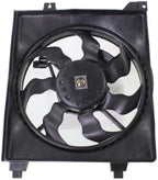 Front Radiator & A/C Condenser Cooling Fan Assembly Plastic for 2006-2011 Hyundai Accent