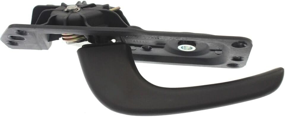 Front Interior Door Handle Textured Left Driver Side, with Door Lock Button for 2008-2014 GMC Sierra 1500, 2008-2014 Sierra 2500 HD & More