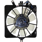 Front A/C Condenser Single Fan Assembly for 2007-2008 Honda Fit