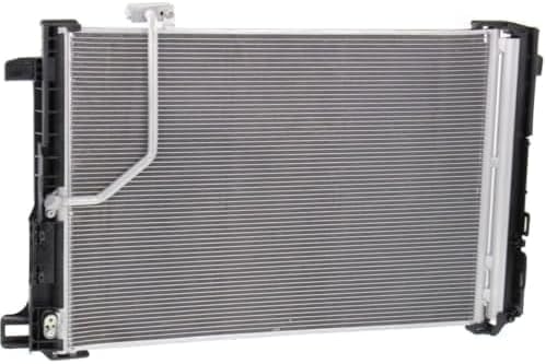 Front A/C Condenser Aluminum Core for 2008-2015 Mercedes-Benz C-Class, 2010-2017 E-Class & More
