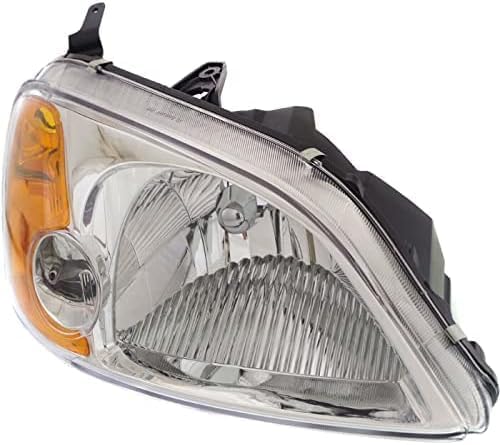 Set of 2 Front Head Light Lens and Housing Right Passenger & Left Driver Side for 2001-2003 Honda Civic