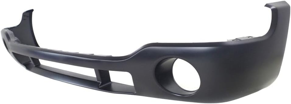 Front Primed Bumper Cover, 2003-2007 (Classic) SLE Model, With Fog Light Holes, Without Parking Aid Sensor Holes