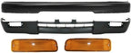 4-Piece Front Bumper Kit: Primed Bumper Steel, Textured Lower Valance & Signal Lights (Left & Right) for 1995-1997 Toyota Tacoma
