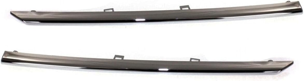 7-Piece Front Bumper Kit: Bumper Textured Lower Grille, Fog Light Molding, Bezels & Brackets (Left & Right) for 2012-2014 Toyota Camry