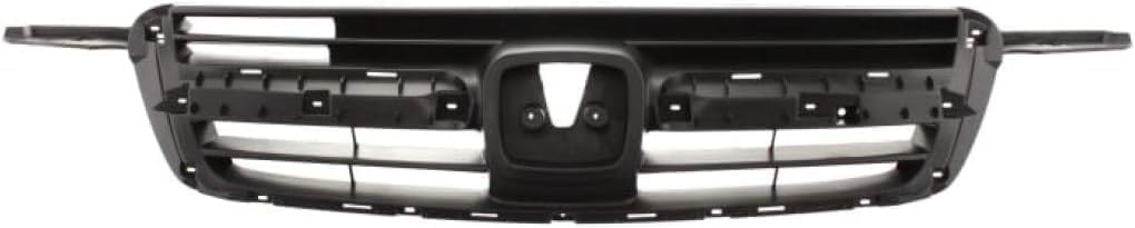 WEST DEKLE Automotive Front Grille Textured Gray Shell And Insert Direct Replacement Compatible With 2002-2004 Honda CR-V HO1200159 71121S9A003