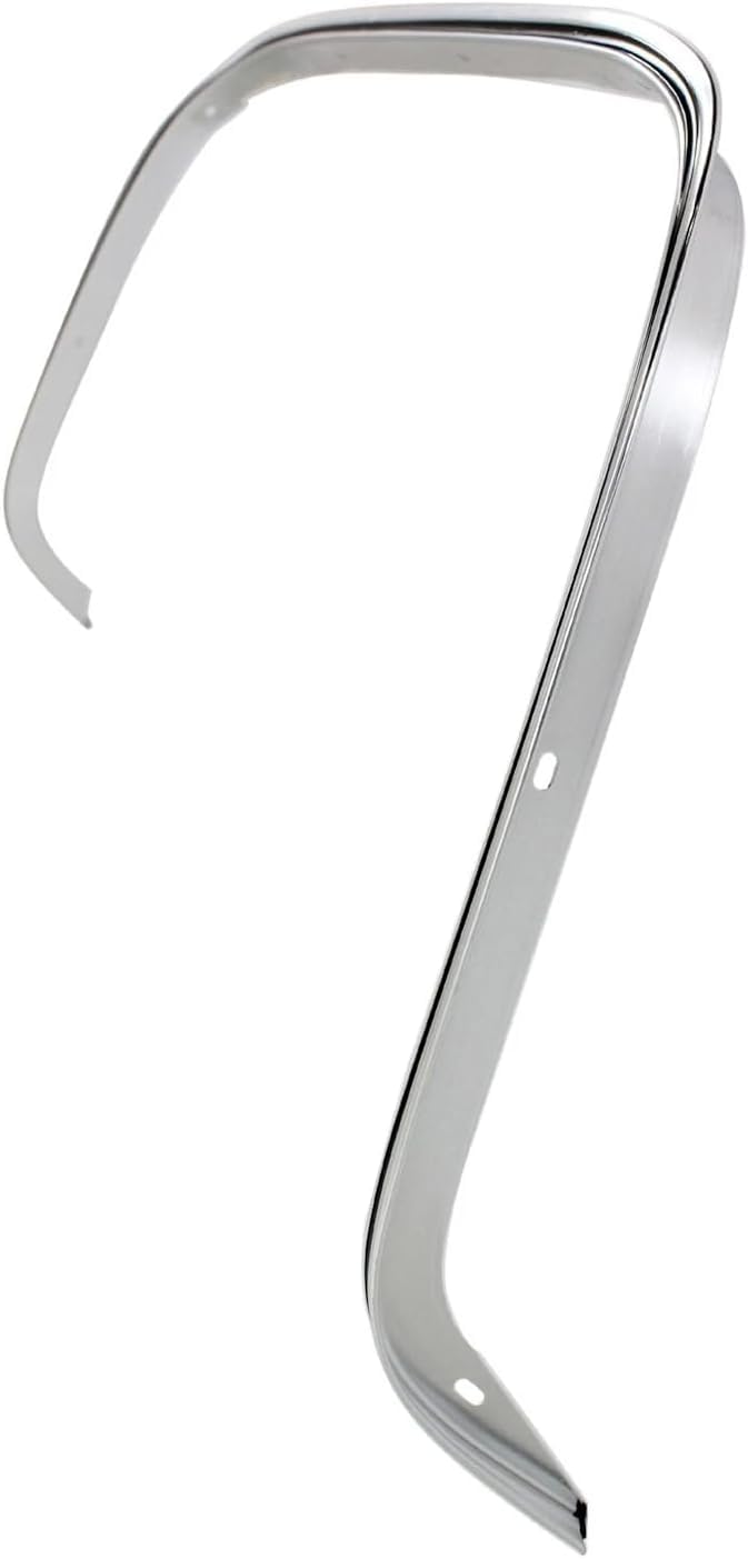 2 Pcs Front & Rear Fender Molding Trim Chrome Left Driver Side for 1988-1999 GMC K1500, 1988-1999 Chevrolet C1500 & More