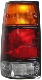 Tail Light Assembly with Black Trim Left Driver & Right Passenger Side for 1988-1995 Isuzu Pickup, 1991-1997 Rodeo & More