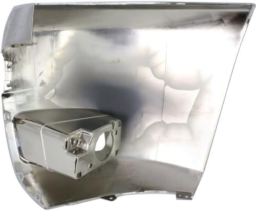 Front Bumper End Caps Chrome Left Driver & Right Passenger Side for 2007-2012 Chevrolet Silverado 2500 HD & 2007-2012 Silverado 3500 HD