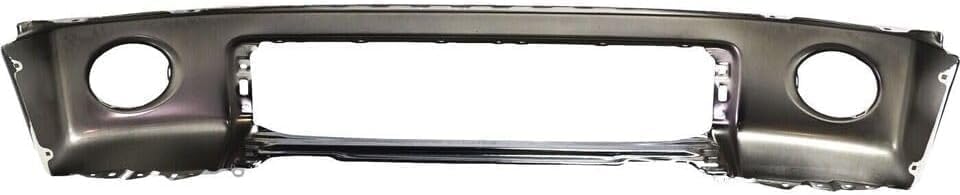 4-Piece Front Bumper Kit: Bumper Chrome Face Bar Steel, Primed Upper Cover, Textured Lower Valance Panel & Grille Assembly for 2010-2013 Toyota Tundra