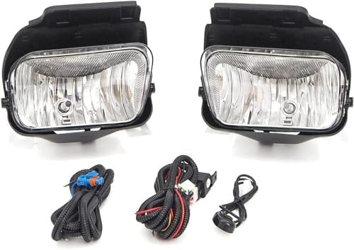14-Piece Front Bumper Kit: Chrome Bumper, Grille, Upper Cover, Textured Lower Valance, Brackets, Headlights & Fog Lamps (Left & Right) for 2003-2007 Chevrolet Silverado 2500 HD & 2003-2007 Silverado 3500