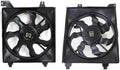 Front Radiator & A/C Condenser Cooling Fan Assembly Plastic for 2006-2011 Hyundai Accent
