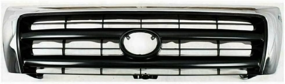 13-Piece Front Bumper Cover Kit: Bumper Cover, Reinforcement, Grille, Headlight Filler, Brackets, End Trims & Corner & Head Lights (Left & Right) for 1998-2000 Toyota Tacoma